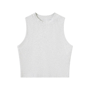 Camisole à col rond extensible d'inspiration française pour femmes pour rétro Sexy Vibes - Product Image 1