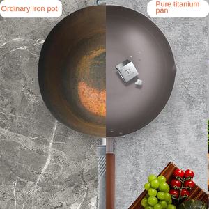 Wok de Titanio Ultraligero, Wok de Titanio Puro, Antiadherente, Libre de Flúor, Sartén para Saltear - Product Image 4