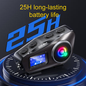 オートバイヘルメットヘッドフォンQ58 Max for 2ライダーインターホンFMラジオと音楽共有機能付き - Product Image 5