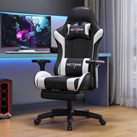Chaise de jeu ergonomique inclinable pivotante en cuir PU Anji personnalisée - Échantillon gratuit pour utilisation au bureau sur PC/ordinateur