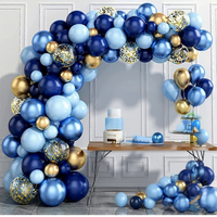 Kit de guirlande de ballons métalliques, arche de ballons à confettis dorés pour la décoration de fête de naissance, anniversaire, remise de diplôme, mariage