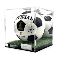 Support de ballon en acrylique de luxe pour ballon de football, basket-ball, volley-ball, présentoir pour ballon de football