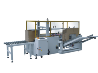 Machine d'emballage automatique de bouteilles en verre, pour lait, carton, ml