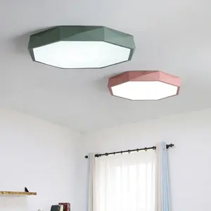 Minimalism Nordic Marcons Acrylic Panel Led Ceiling Light For Foyer Bedroom Living Room 12W 18W