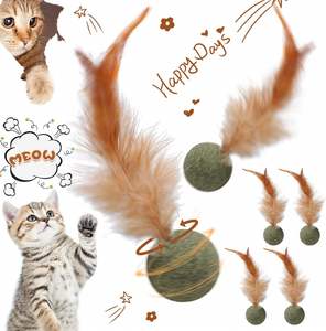 Juguetes de Hierba Gatera Comprimida 100% para Satisfacer la Necesidad de Estimulación del Gato, Bola de Hierba Gatera - Product Image 1