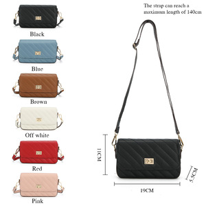 Baelerry Women's Crossbody Bag Black Horizontal Square <b>Lock</b> Closure Anti Theft Phone Bag Everyday Use - Product Image 4