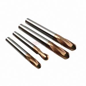 Fresa de carburo sólido imperial de 4 filos, tamaños estándar en pulgadas de 3/64", 3/8" y 1/4" para aplicaciones de fresado CNC - Product Image 3