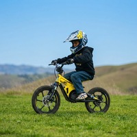 Nouveau mini vélo de course pour enfants, vélo électrique tout-terrain, suspension avant, cadre en alliage d'aluminium, moteur sans balais 653W, OEM ODM bienvenus