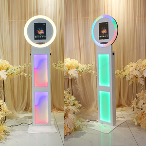Photobooth portátil iPad Photo Booth Shell con luz giratoria Flight Case Selfie Photo Booth Kiosk Photomaton <span class=keywords><strong>para</strong></span> <span class=keywords><strong>eventos</strong></span> de fiesta - Product Image 5