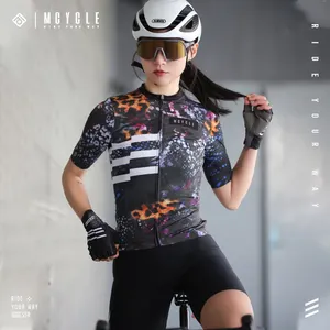 Mcycle High Quality Cycling Clothing Summer Slim Fit Pro Team Bicycle Shirt Bike Jersey Short Sleeve Women's Cycling Jerseys