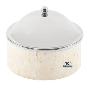 Récipient alimentaire thermique avec base en bois et nacre Garde-chaleur plus chaud que l'artisanat Cong pour le Ramadan Eid Vente en gros - Product Image 1