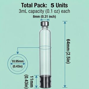Disponibles en Stock: Cartuchos Estériles de 3 ml, Botellas de Vidrio Transparentes Vacías para Pluma de Inyección - Product Image 4