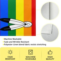 Chemin de table personnalisé à motif arc-en-ciel gay Two Spirit, idéal pour la décoration de table domestique et les occasions spéciales
