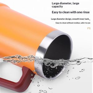 Nuevo Vaso Térmico Portátil de Acero Inoxidable para Oficina, Gran Capacidad, con Asa Brasileña, para Cerveza, Ideal para Negocios - Product Image 1
