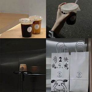 Etiqueta Adhesiva de PVC Personalizada con Logotipo, Resistente al Agua, Impresión de Etiquetas para Café, Leche, Té, Marca Comercial - Product Image 3