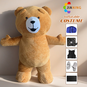 Disfraz Inflable de Oso de Peluche Teddy Bear para Adulto, Traje de Mascota para Cosplay de Dibujos Animados para Halloween, Éxito de Ventas - Product Image 2
