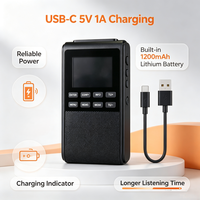 Radio portable DAB/DAB+ FM avec écran couleur et lecteur MP3 |   Tuning ATS |   5 modes d'égalisation |   Rechargeable par USB-C