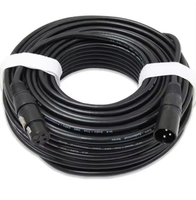 Câble XLR professionnel 3 broches avec gaine en PVC et blindage combiné, câble audio mâle-femelle pour microphone, haut-parleur, mixeur