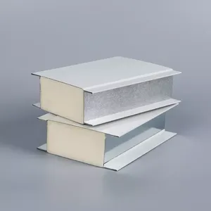 50Mm Polyurethane Bánh <span class=keywords><strong>Sandwich</strong></span> Bảng Điều Khiển Cho Phòng Lạnh Phòng Sạch Mái Bên Ngoài Bức Tường Cách Nhiệt Nhà Lửa Trang Trí Làm bằng Kim Loại - Product Image 5