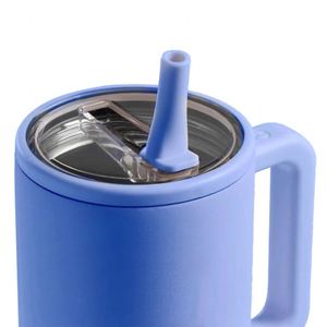 New-style Traveler Reusable <b>40oz</b> Insulated Stainless Steel <b>Tumbler</b> <b>with</b> <b>Handle</b> and Lid Leak-Proof BPA Free - Product Image 2
