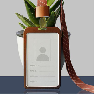 <span class=keywords><strong>Porte</strong></span>-<span class=keywords><strong>badge</strong></span> en aluminium <span class=keywords><strong>fantaisie</strong></span> transparent à prix d'usine, très vendu, avec cordon - Product Image 5