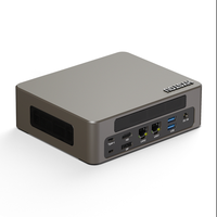 Mini PC Hystou con Enfriamiento por Ventilador, DDR5 MAX hasta 64GB, SSD, LAN Dual Gigabit, 8 Puertos USB Tipo-C, HD, DP, Compatible con Win10/11, Linux