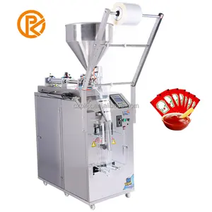 Auto 10 gm to 200 gm ketchup cosmetic honey yogurt sauce silicone sealant paste jelly bag filling packing machine