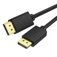 Câble DP vers DP Ult-unite 3m 8K 60Hz UHD, mâle vers mâle, câble vidéo pour moniteur, câble DP1.4 pour ordinateur portable, téléviseur, moniteur d'ordinateur