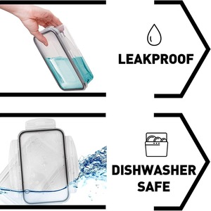 Vente en gros 24pcs Ensemble Pliable Double <span class=keywords><strong>Porte</strong></span> Ouverte Pp En Plastique Boîte De Rangement Pliable Et Bacs Conteneurs D'emballage Alimentaire - Product Image 5