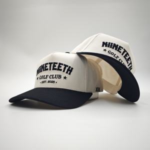 Gorra de Béisbol Personalizada de 5 Paneles con Bordado de Puntos y Patrones Dobby, Marco Ajustable, Gorra Deportiva de Sarga de Algodón Personalizable - Product Image 4