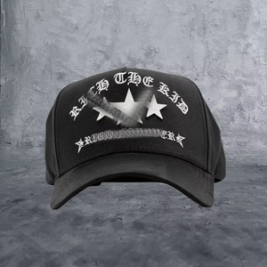 Casquettes de haute qualité personnalisées A-Frame Rude Awakening avec logo brodé 3D Lalala, visière incurvée, 5 panneaux, style sombrero - Product Image 5