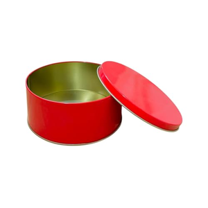 Contenedor de Almacenamiento de Alimentos de Hojalata Personalizado de Alta Calidad, Caja Metálica Distintiva, Envase de Anillo Vacío, Latas Ovaladas Pequeñas con Tapa - Product Image 1