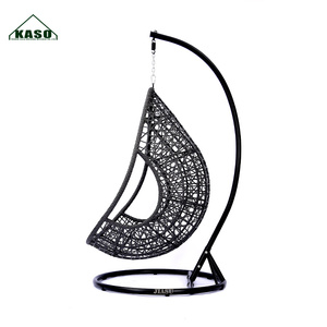 Rattan <strong>Egg</strong> Ratan Double Size Cushion Patio Canopy Luxury Glass Gold Hanging Footrest Outdoor Garden Swing <strong>Chair</strong> <strong>Out</strong> <strong>Door</strong> - Product Image 3