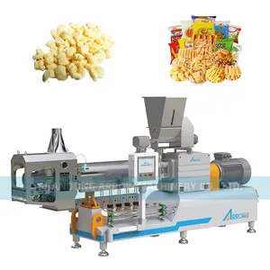 Various shapes Puff snacks production line and Machine rice cracker various Capacity, extruder , Bakery oven