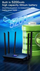 5200Mah Built in Battery <strong>LCD</strong> <strong>Display</strong> Lte Cpe Mobile Phone <strong>Wifi</strong> <strong>Router</strong> - Product Image 5