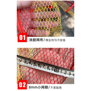 Red de Pesca Plegable y Portátil para Exteriores, Colorida, 15cmX0.5m, 15cmX0.8m, 15cmX1.2m - Product Image 3