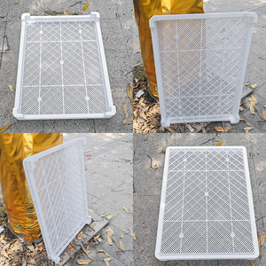 Bandejas de secado de plástico dobles para ovejas, 80x60x7.5cm, malla de PP blanca para secar y almacenar hierbas, frutas y pescado - Product Image 4