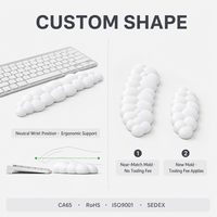 Tigerwings personnalisé Silicone nuage tapis de souris clavier Anti Silp ergonomique Gel repose-poignet ensemble avec mousse à mémoire