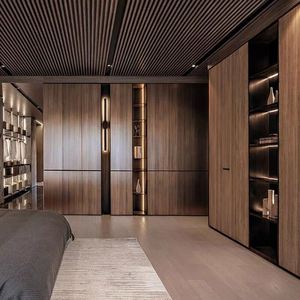 Armario moderno personalizado de alta calidad, guardarropa, sala de estar de madera para muebles de dormitorio, dormitorio, baño de Hotel - Product Image 3