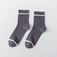 Chaussettes en bambou personnalisées pour hommes, motif classique, tube long, très douces, antibactériennes, jetables, de haute qualité, pour affaires et loisirs