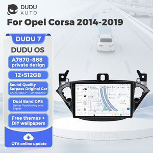 DUDUAUTO สำหรับ <span class=keywords><strong>Opel</strong></span> <span class=keywords><strong>Corsa</strong></span> 2014-2019 ชุดแต่งมัลติมีเดียในรถยนต์ระบบ Android พร้อมบลูทูธ ระบบนำทาง Car-play และจอภาพมองหลัง - Product Image 1