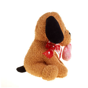 Couette de jouet pour <span class=keywords><strong>chien</strong></span> en peluche coeur <span class=keywords><strong>rose</strong></span> personnalisé de haute qualité avec remplissage en coton PP pour la Saint-Valentin - Product Image 3