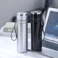 Tasse Cadeau en Acier Inoxydable Isolée Sous Vide Résistante à la Chaleur et aux Hautes Températures avec Séparation Thé-Eau et Couvercle à Ouverture Facile
