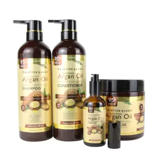 OEM naturale riparazione antiforfora marocco Argan olio per capelli maschera per capelli Shampoo balsamo Set per la cura dei capelli organico