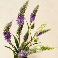Paarse lavendel, kunstmatige salie, bloemendecoratie voor thuis, woonkamertafelbloemen in Europese stijl, fotorekwisieten