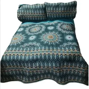 Cubrecama Acolchado Wines, Tamaño King, Diseño Floral, Microfibra Reversible con Fundas de Almohada, Estilo Clásico - Product Image 5