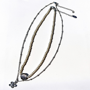 KPOP V <span class=keywords><strong>Taehyung</strong></span> 2022 DALMAJUNG World Tour collane di fiori di perle alla moda Necj catene accessori per gioielli coppia fan regalo di compleanno - Product Image 1