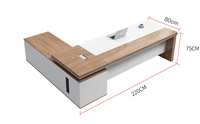 Bureau de direction en bois bureau de directeur moderne Table de direction en bois