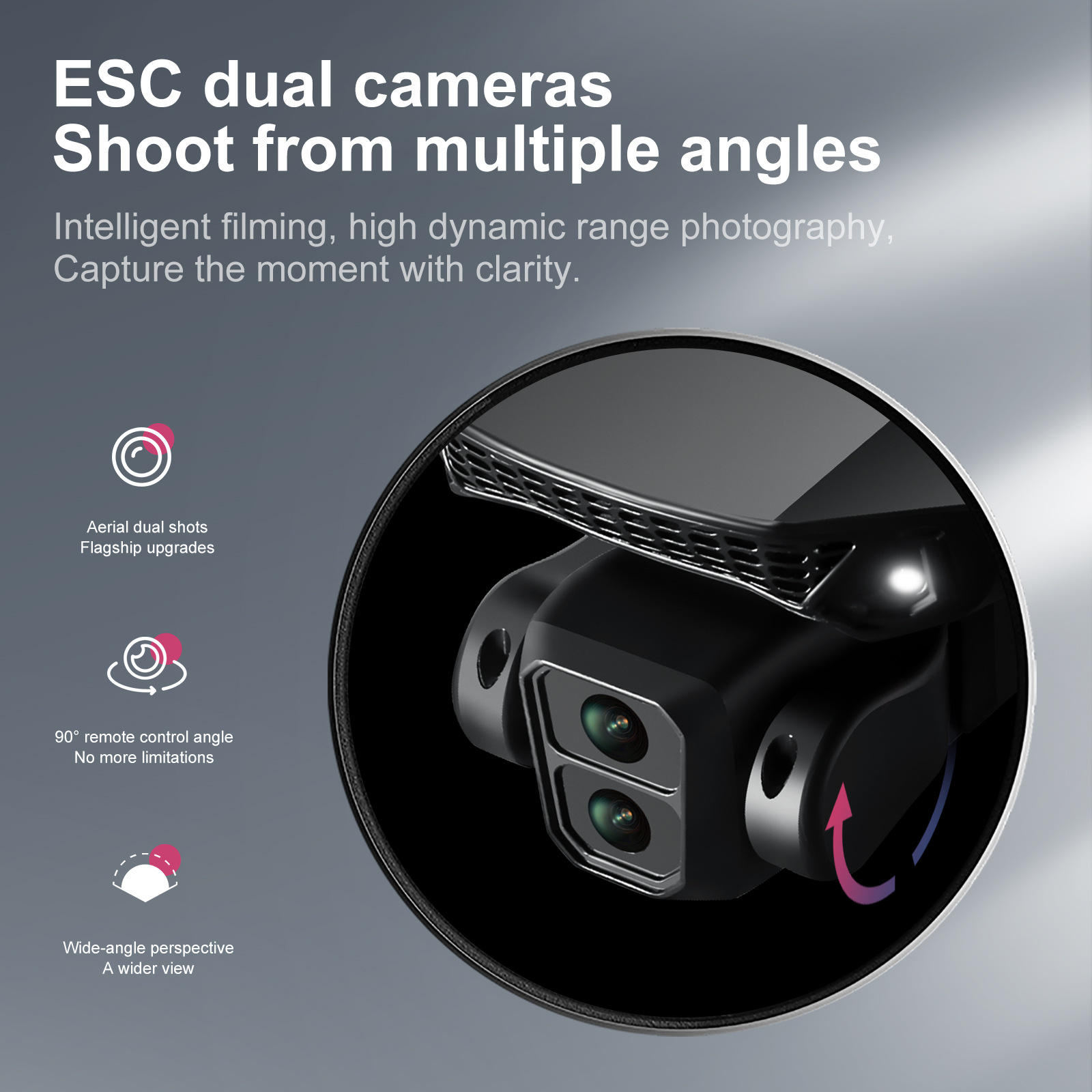 E88 GT Drone 4k Dual Camera 15 Minutes Flying Battery Long Range Fpv Rc  Foldable Mini Drone E88 GT Mini Dron