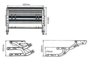 Escalón para Autocaravana de Aleación de Aluminio de Alta Resistencia y Acero al Carbono, Escalón Manual Individual para <span class=keywords><strong>Caravana</strong></span> - Product Image 3